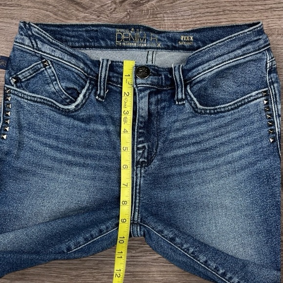 Rock & Republic Women's Fixx Skinny Jeans Medium Wash Raw Hem Sz:6M - Picture 9 of 11